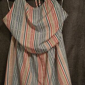 SHEIN Multicolor Geometric Print Jumpsuit